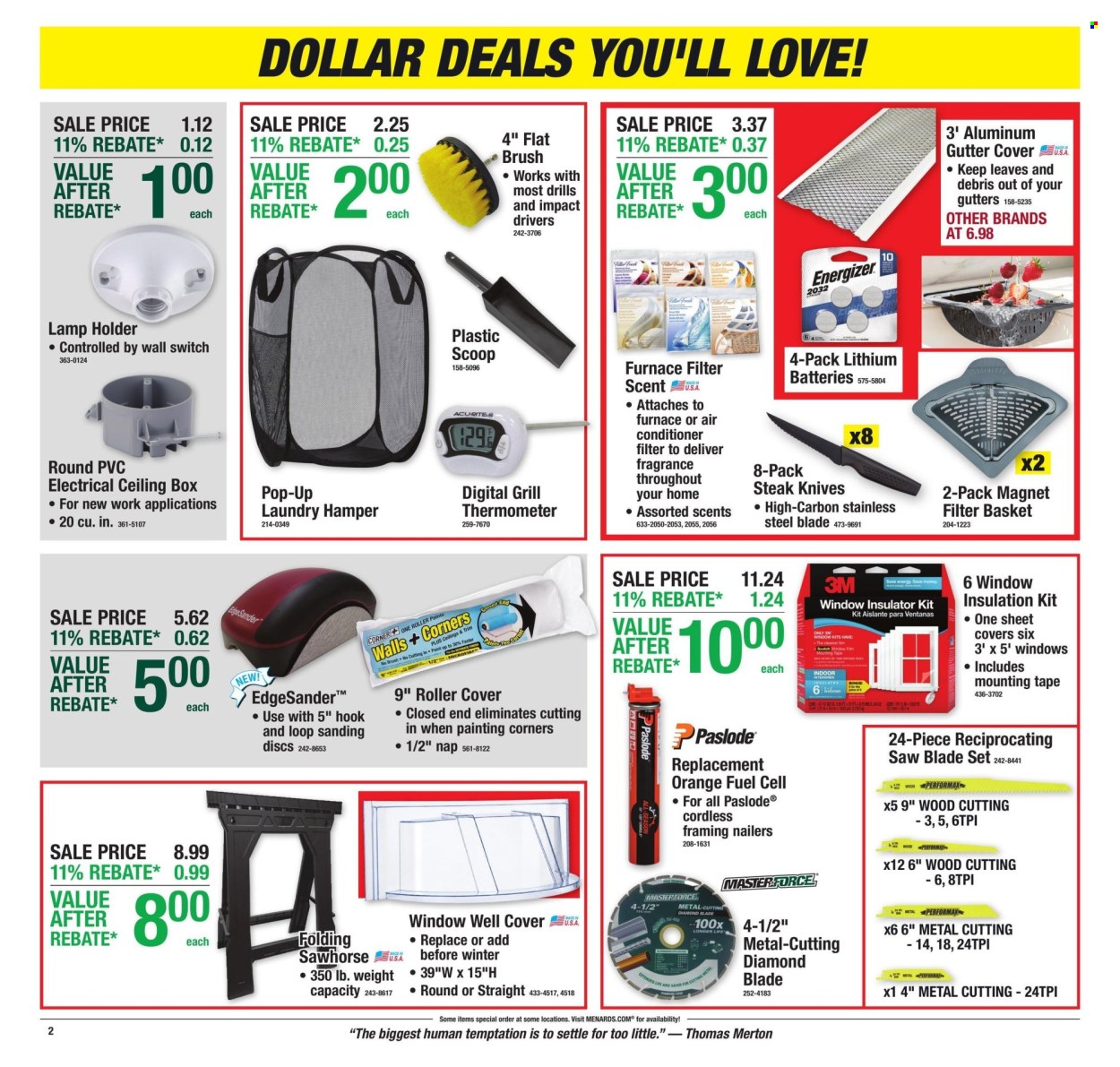 Menards ad  - 10.22.2026 - 11.01.2026. Page 2