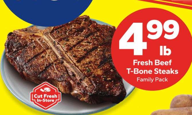 Fresh Beef T-Bone Steaks