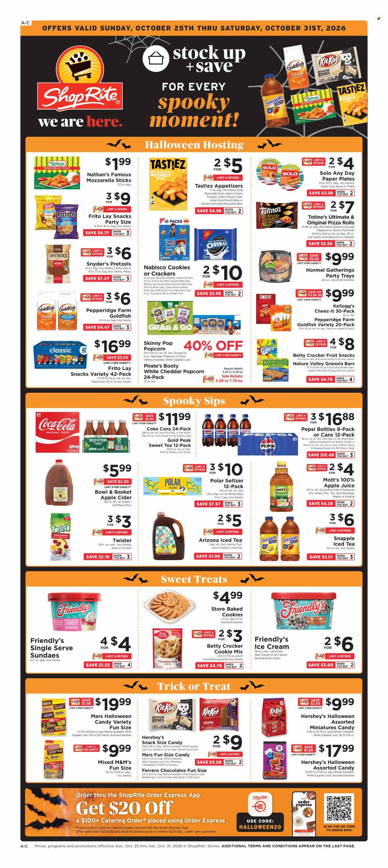 ShopRite ad  - 10.25.2026 - 10.31.2026. Page 1