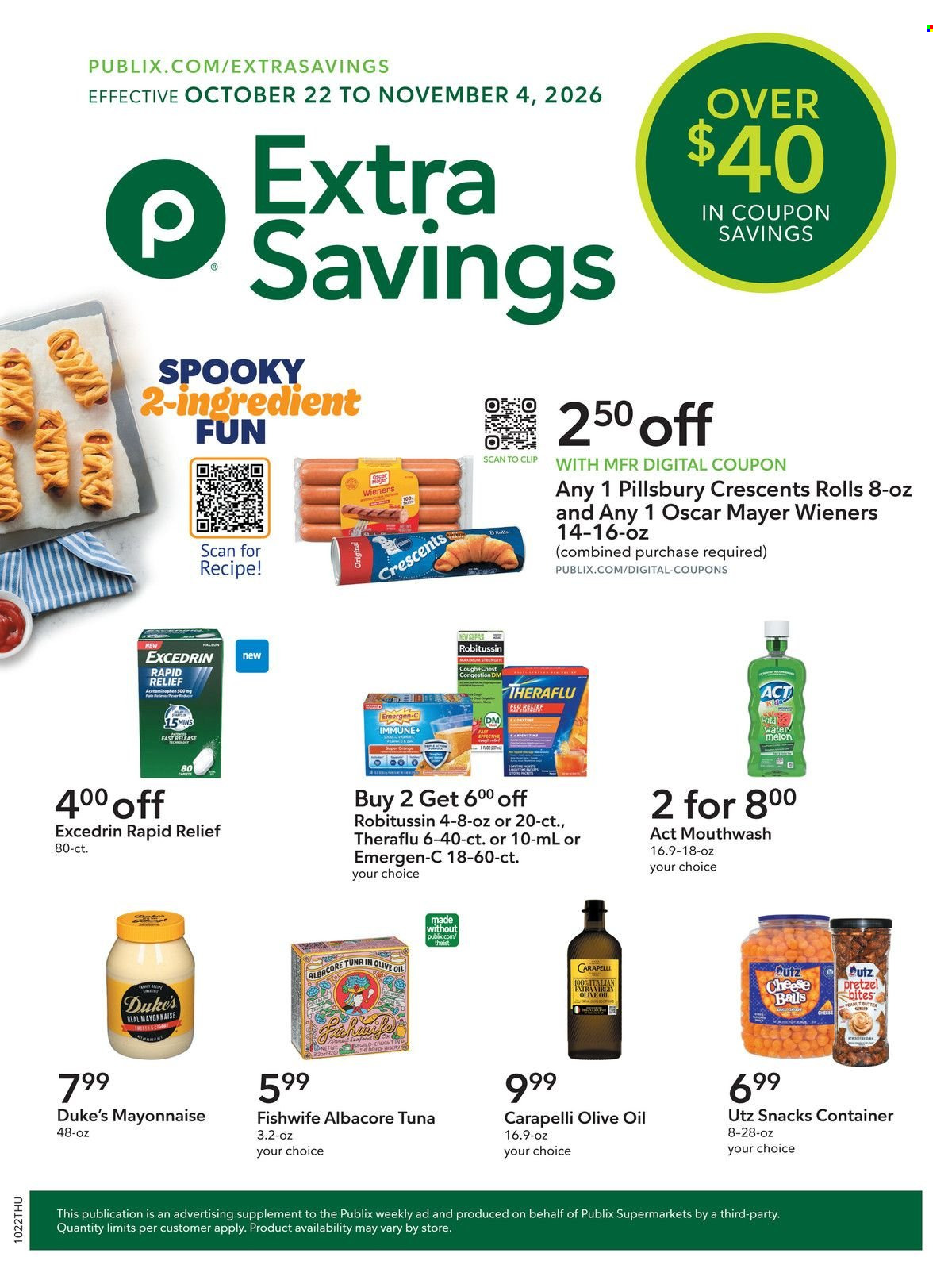 Publix ad  - 10.22.2026 - 11.04.2026. Page 1