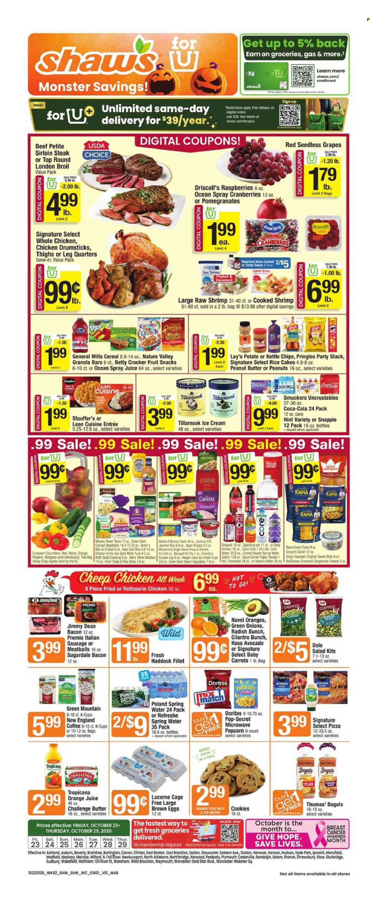 Shaw’s ad  - 10.23.2026 - 10.29.2026. Page 1