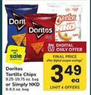 Doritos Tortilla Chips or Simply NKD