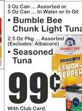 Bumble Bee Chunk Light Tuna