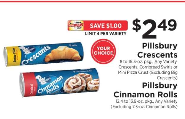 Pillsbury Crescents and Cinnamon Rolls