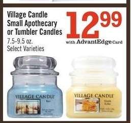 Village Candle Small Apothecary or Tumbler Candles