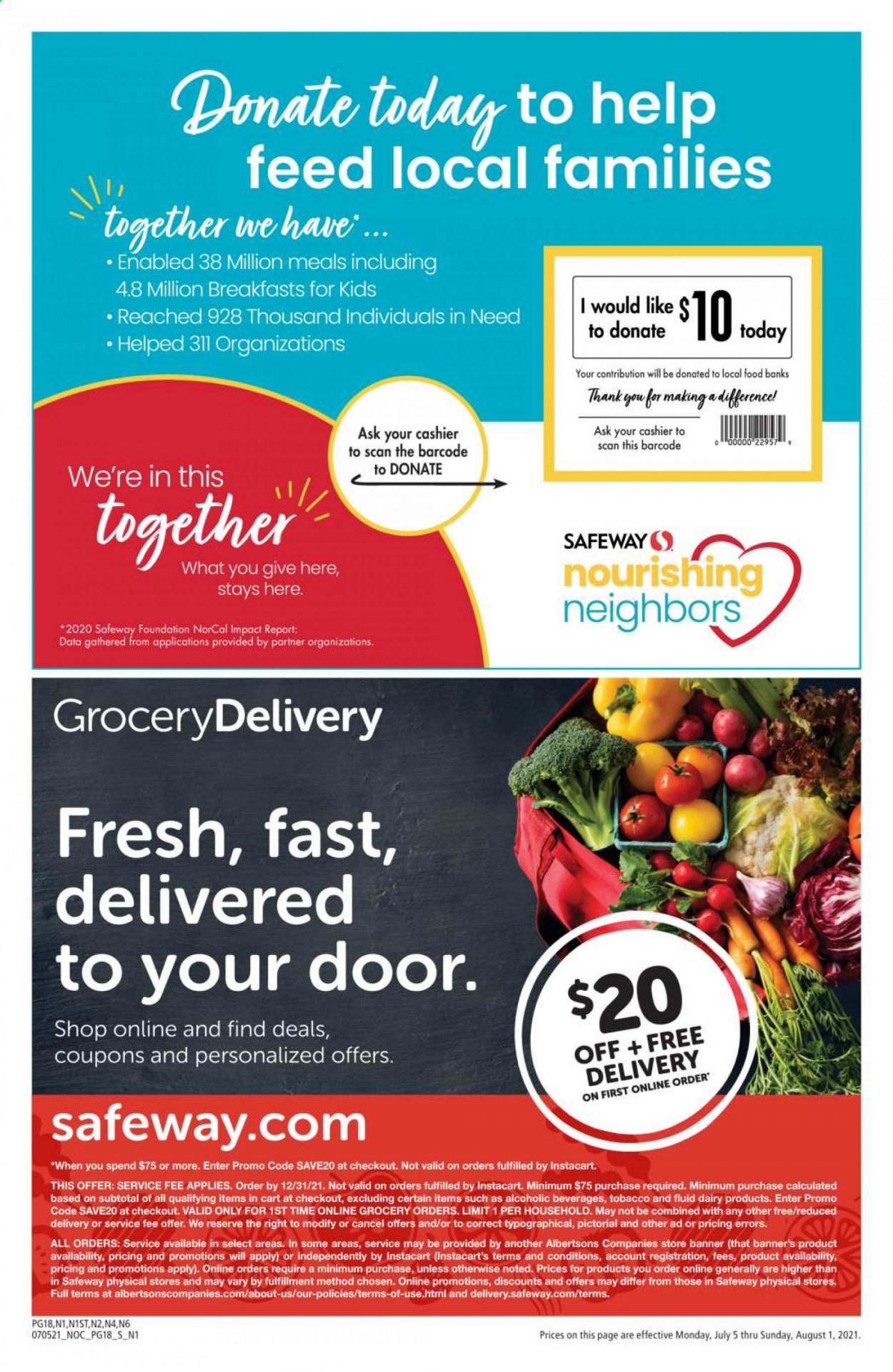Safeway ad  - 07.05.2021 - 08.01.2021.