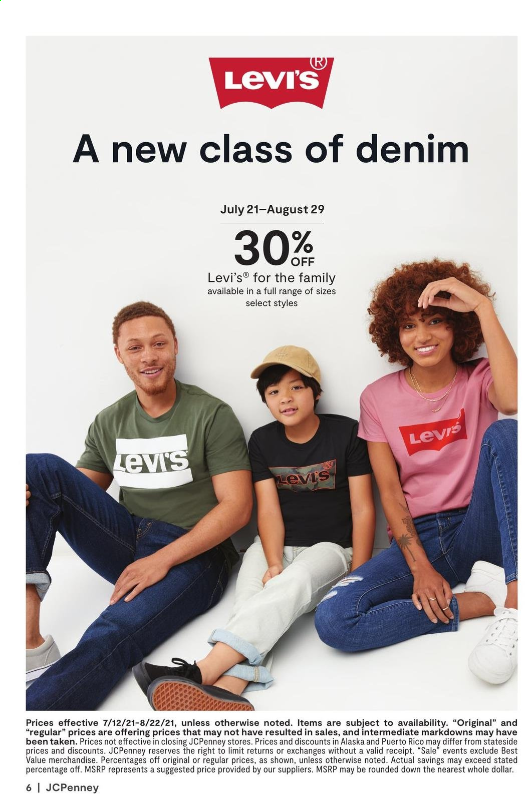 JCPenney ad  - 07.12.2021 - 08.22.2021.