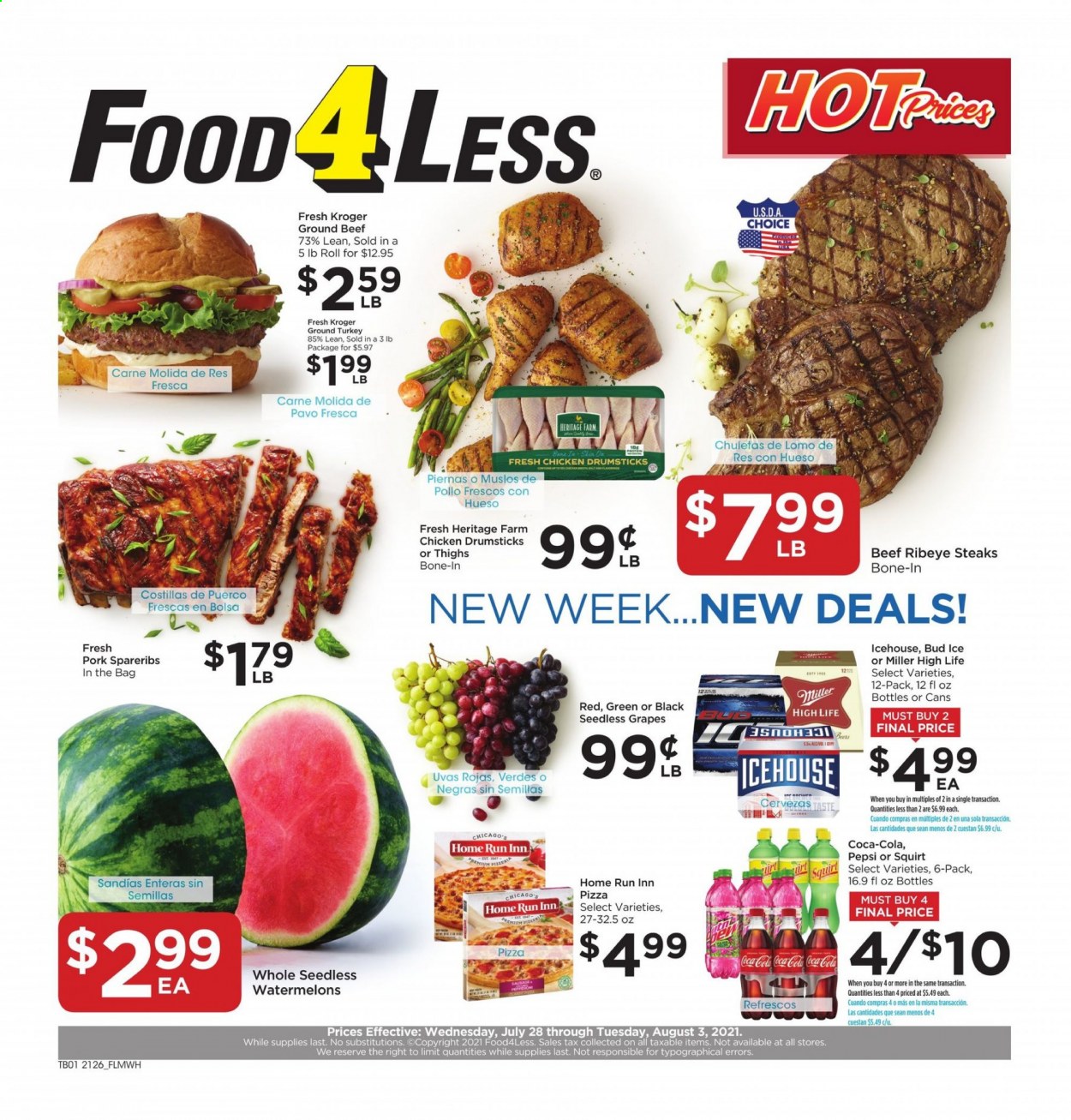 Food 4 Less ad  - 07.28.2021 - 08.03.2021.