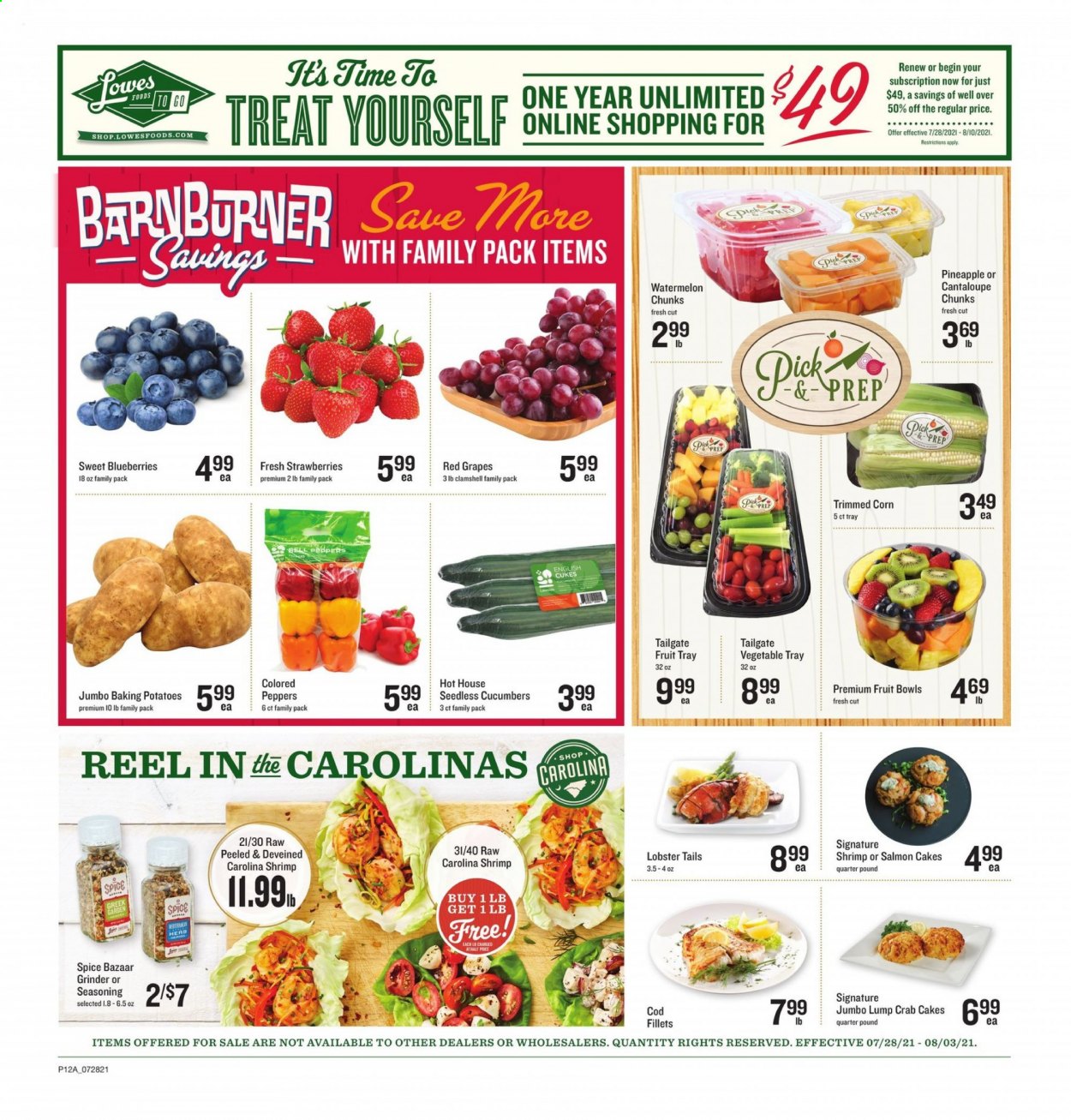 Lowes Foods ad  - 07.28.2021 - 08.03.2021.