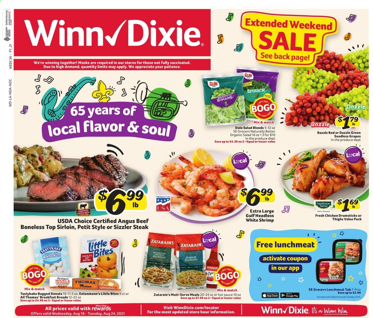Winn Dixie ad  - 08.18.2021 - 08.24.2021.
