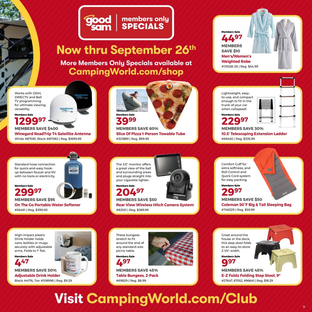 Camping World ad  - 08.29.2021 - 09.26.2021.