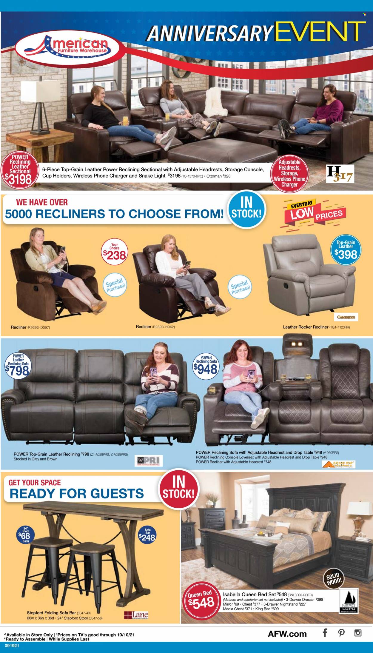 American Furniture Warehouse ad  - 09.19.2021 - 09.26.2021.