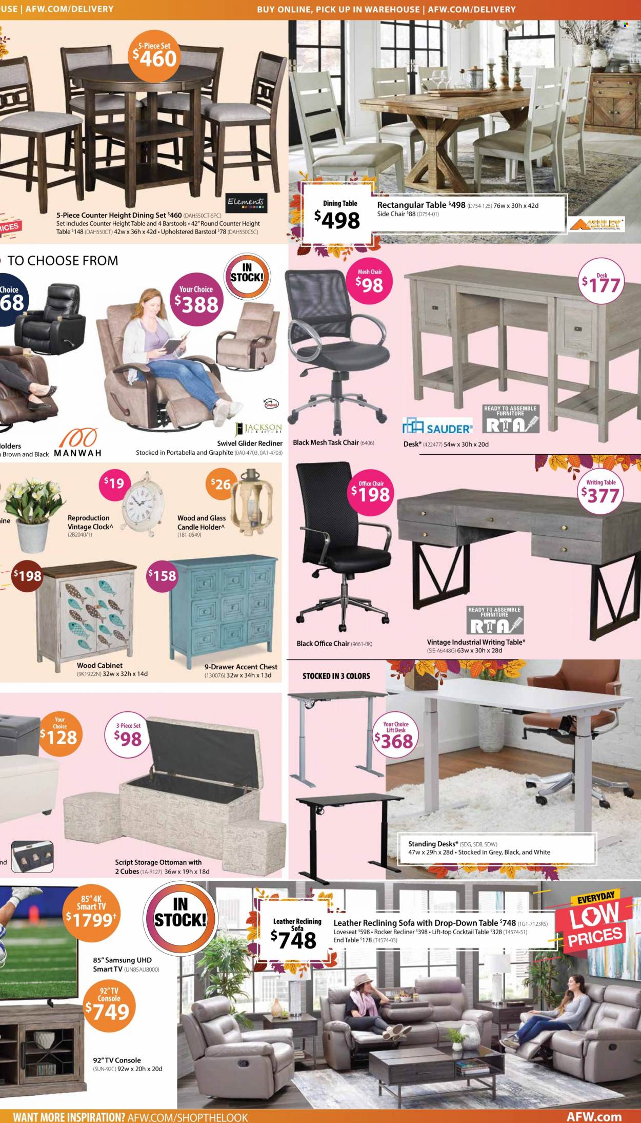 American Furniture Warehouse ad  - 10.17.2021 - 10.24.2021.