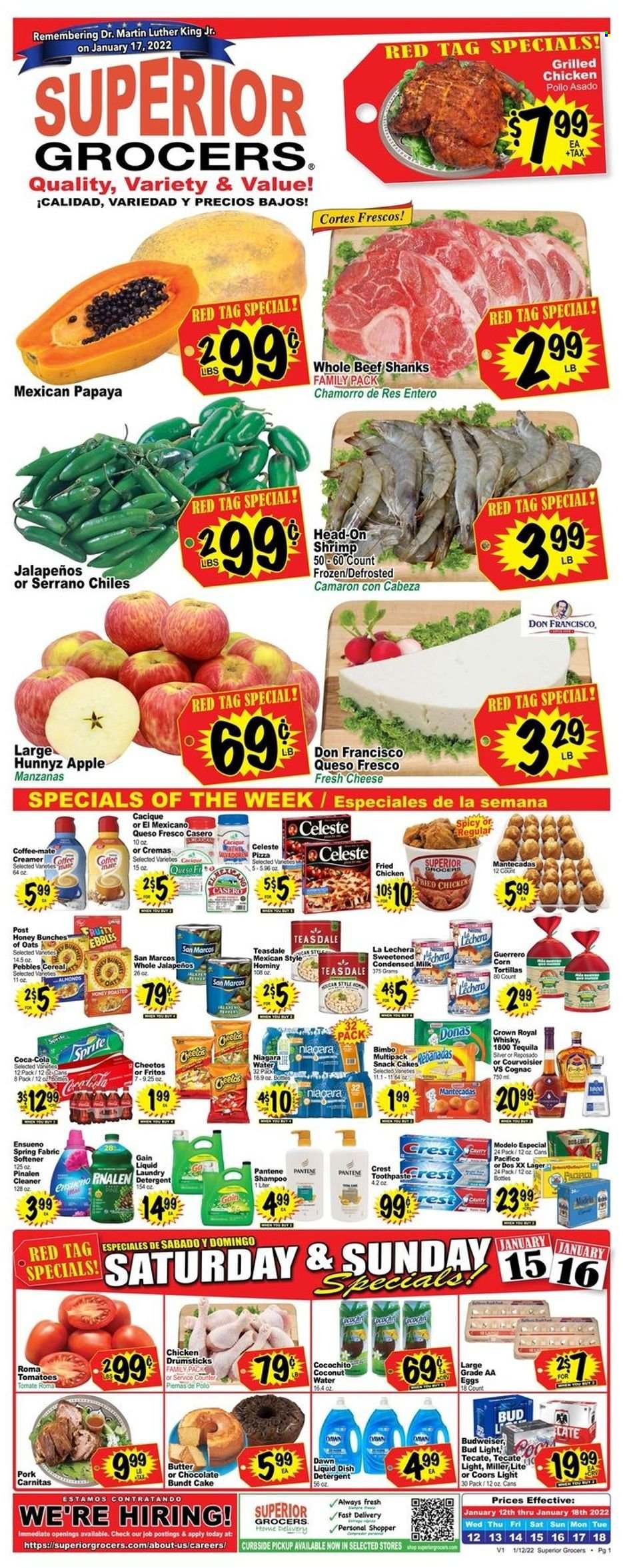 Superior Grocers ad  - 01.12.2022 - 01.18.2022.