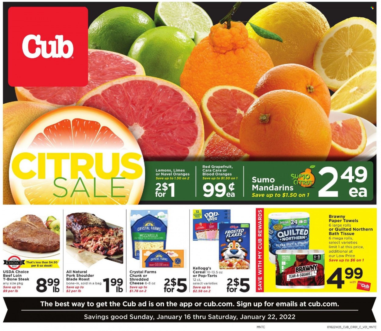 Cub Foods ad  - 01.16.2022 - 01.22.2022.