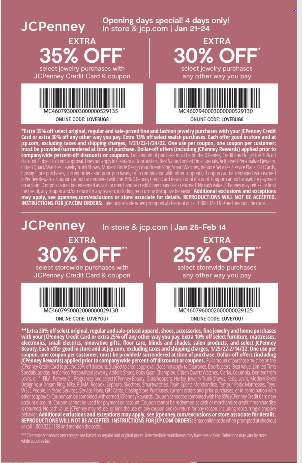 JCPenney ad  - 01.21.2022 - 02.14.2022.