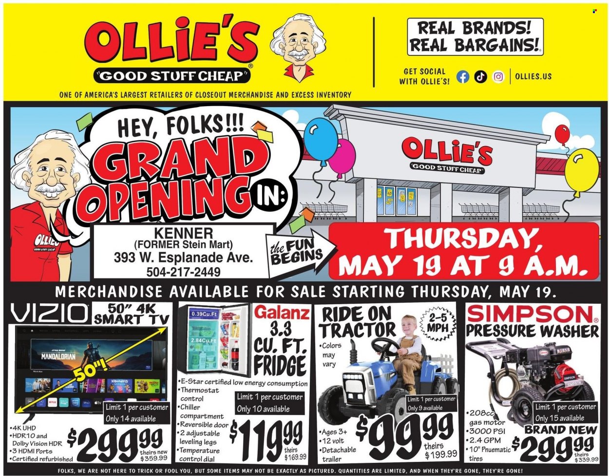 Ollie's Bargain Outlet ad  - 05.19.2022 - 05.26.2022.