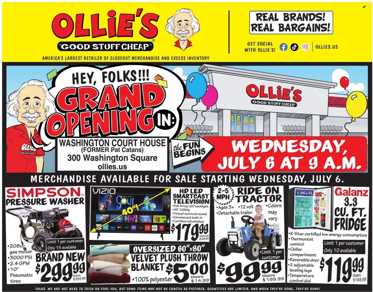 Ollie's Bargain Outlet ad  - 07.06.2022 - 08.11.2022.