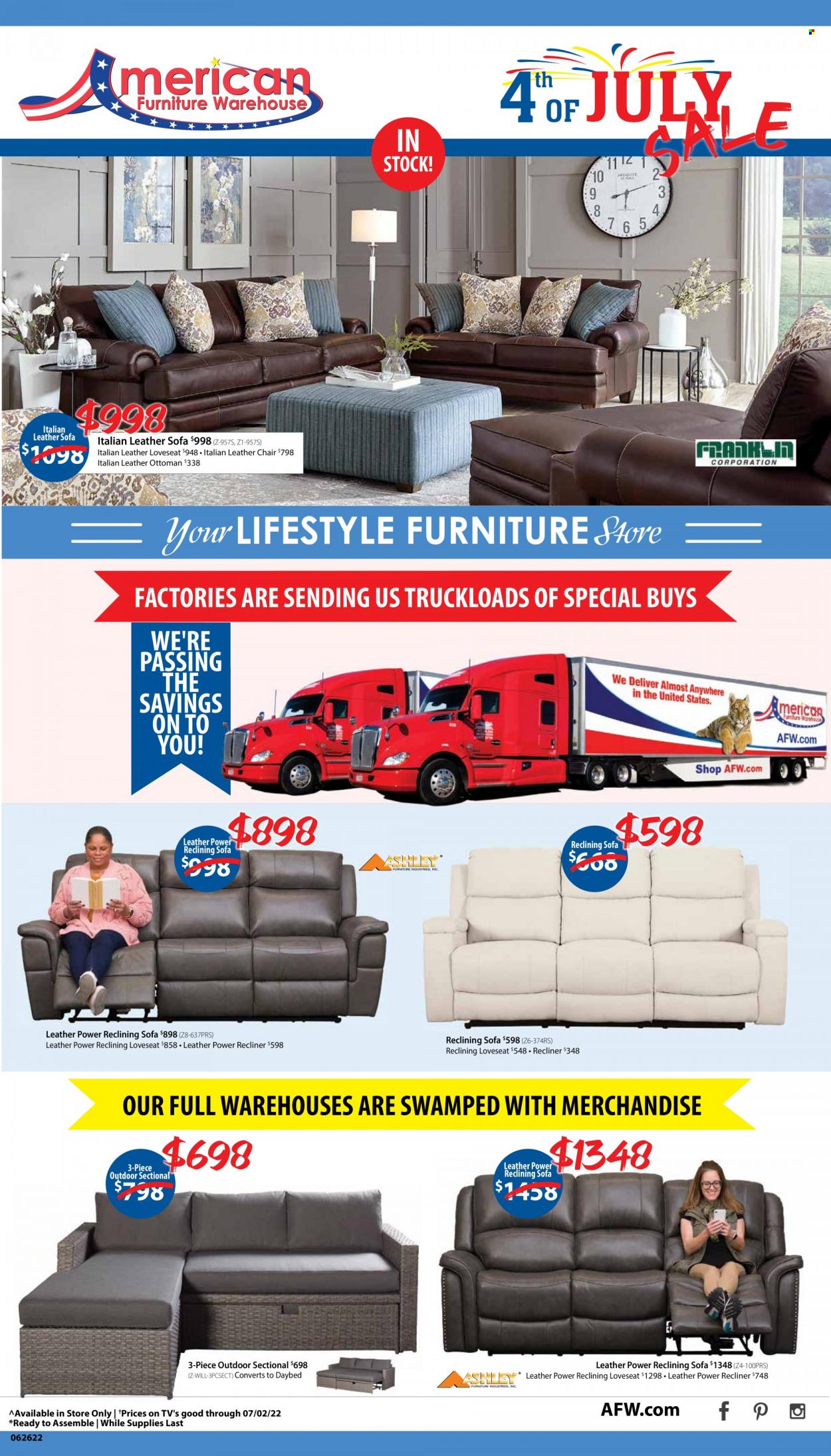 American Furniture Warehouse ad  - 06.26.2022 - 07.02.2022.