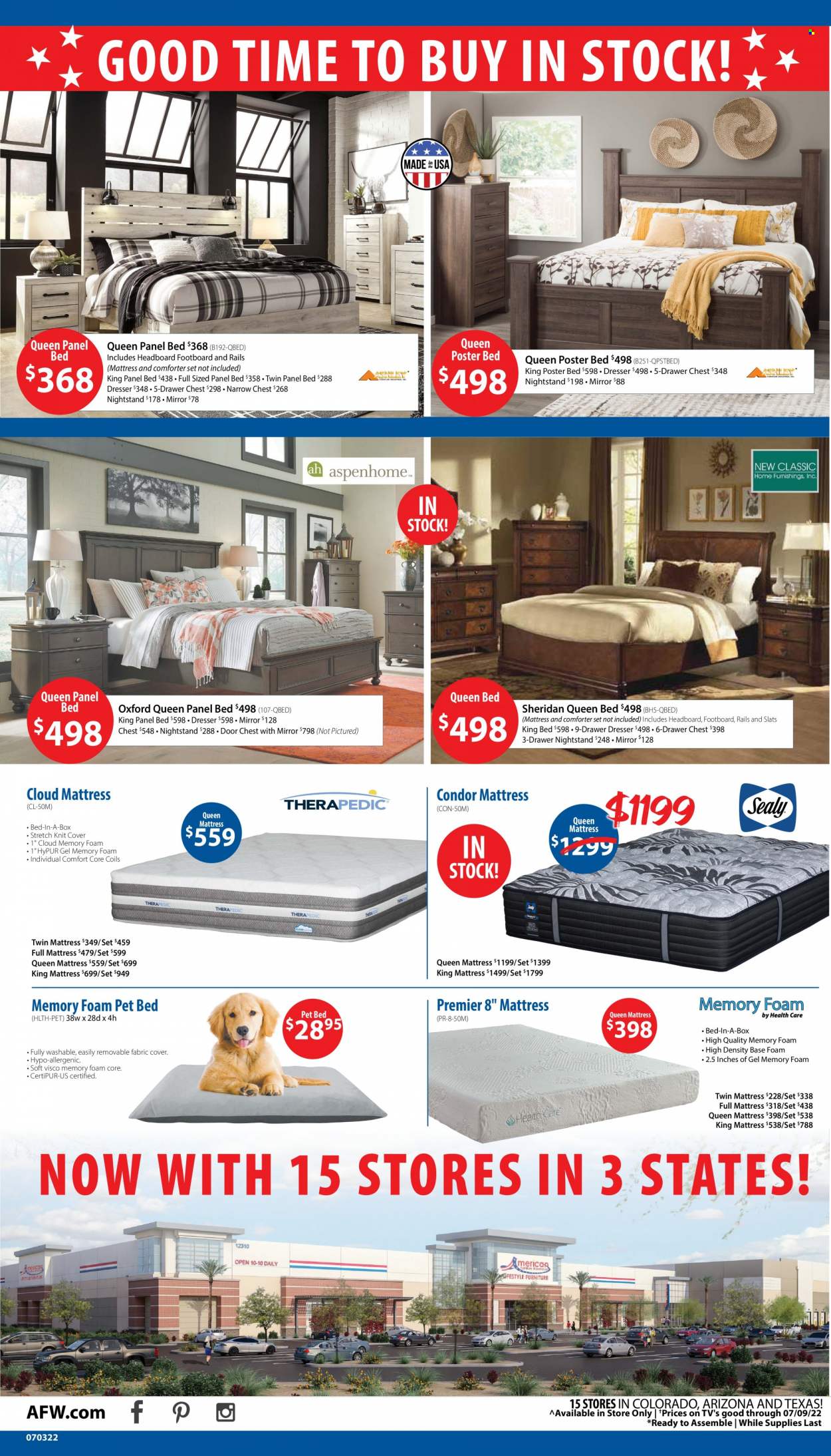 American Furniture Warehouse ad  - 07.03.2022 - 07.09.2022.