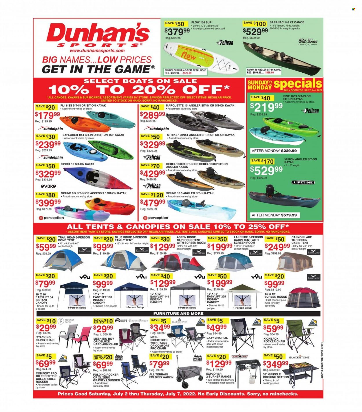 Dunham's Sports ad  - 07.02.2022 - 07.07.2022.