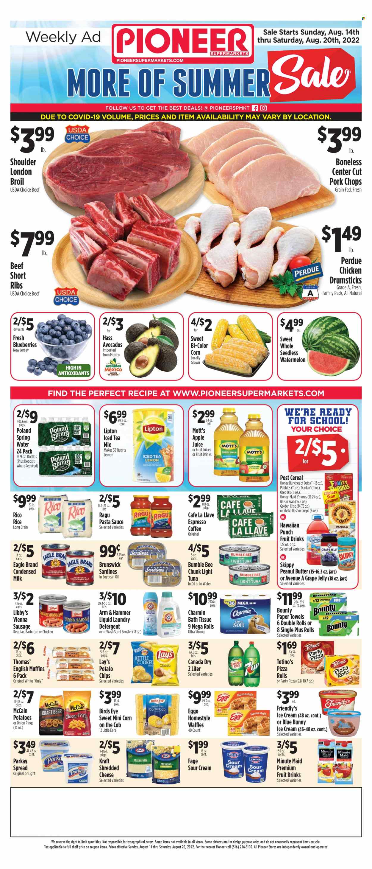 Pioneer Supermarkets ad  - 08.14.2022 - 08.20.2022.
