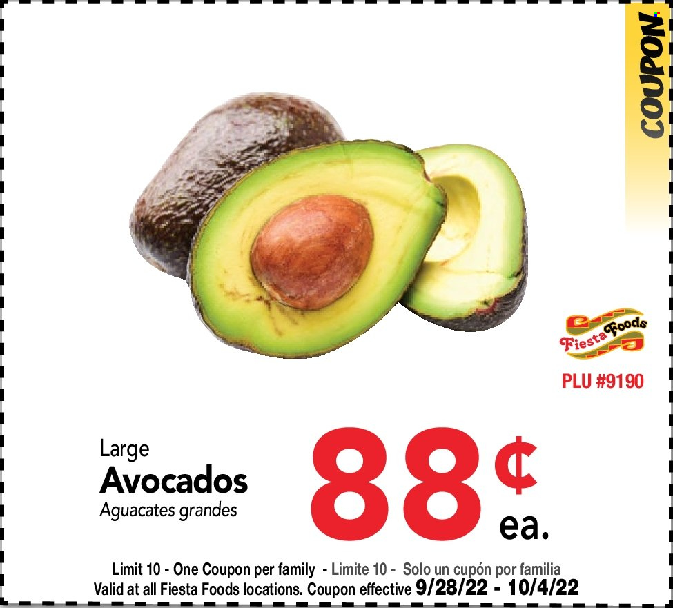 Fiesta Foods SuperMarkets ad  - 09.28.2022 - 10.04.2022.