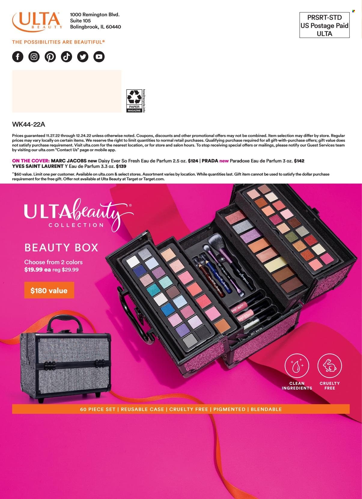 Ulta Beauty ad  - 11.27.2022 - 12.24.2022.