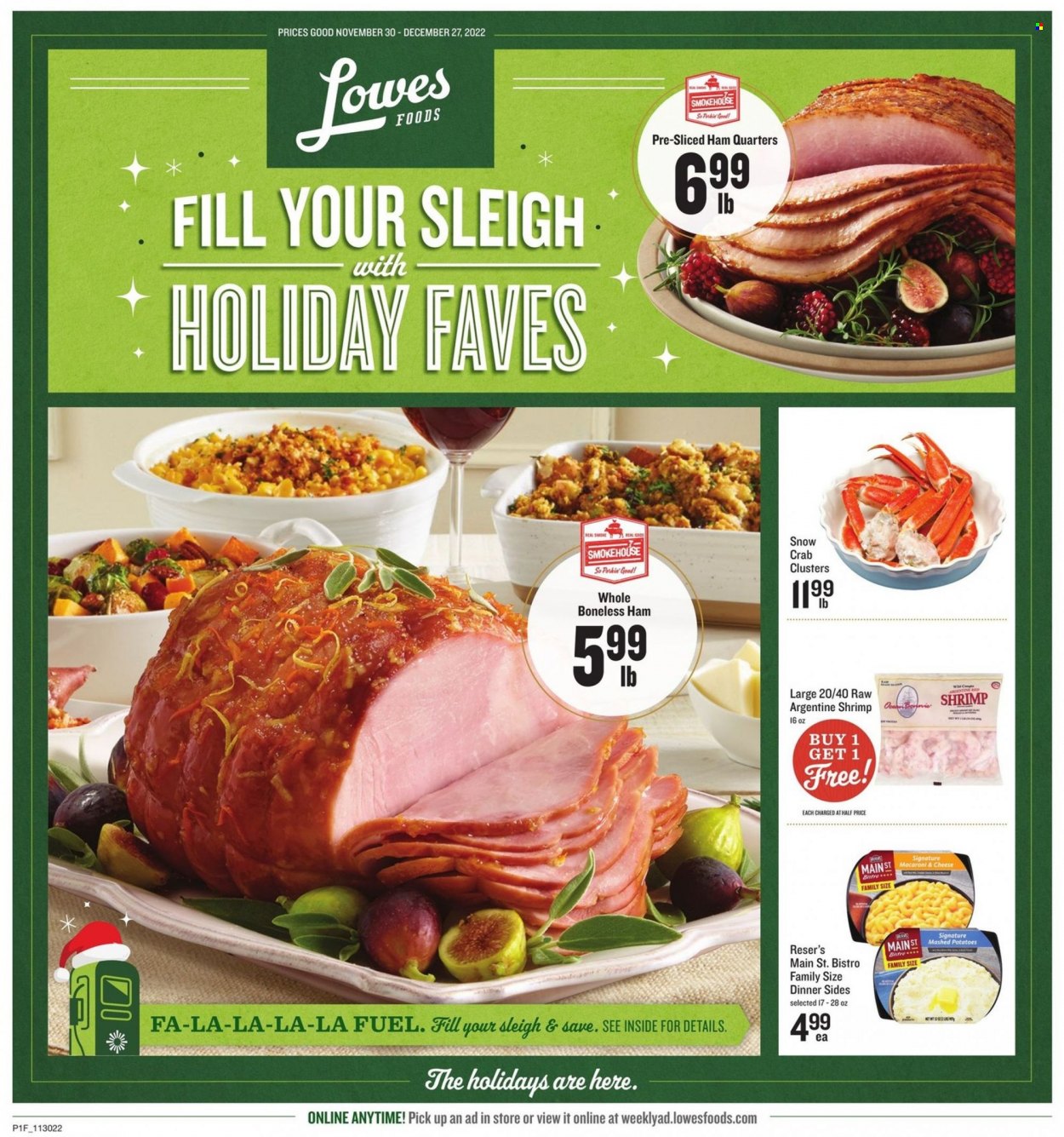 Lowes Foods ad  - 11.30.2022 - 12.27.2022.