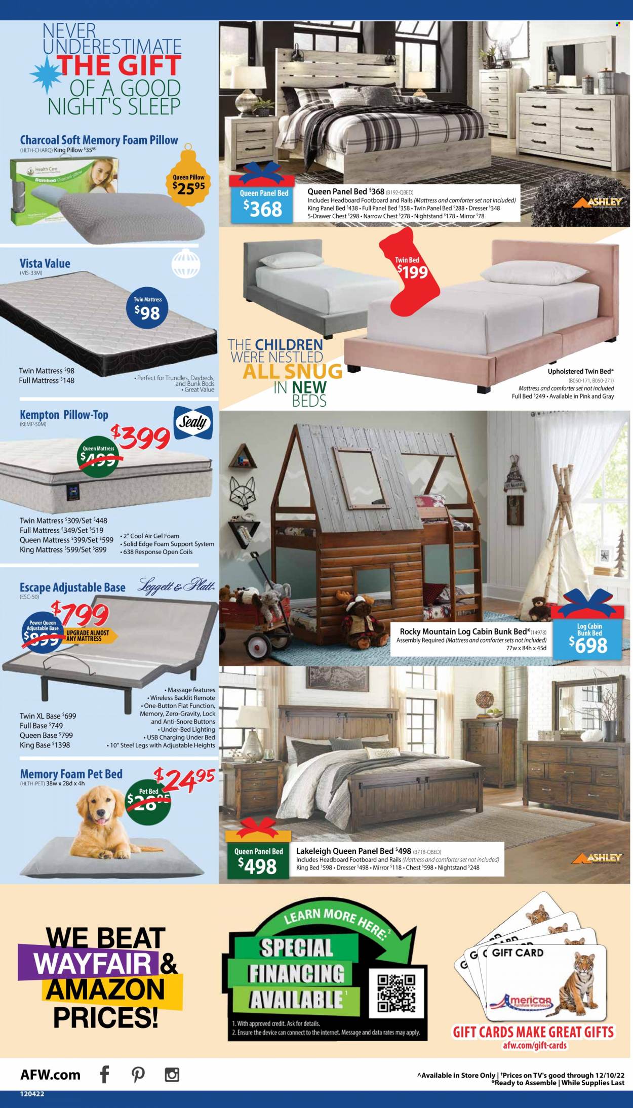 American Furniture Warehouse ad  - 12.04.2022 - 12.10.2022.