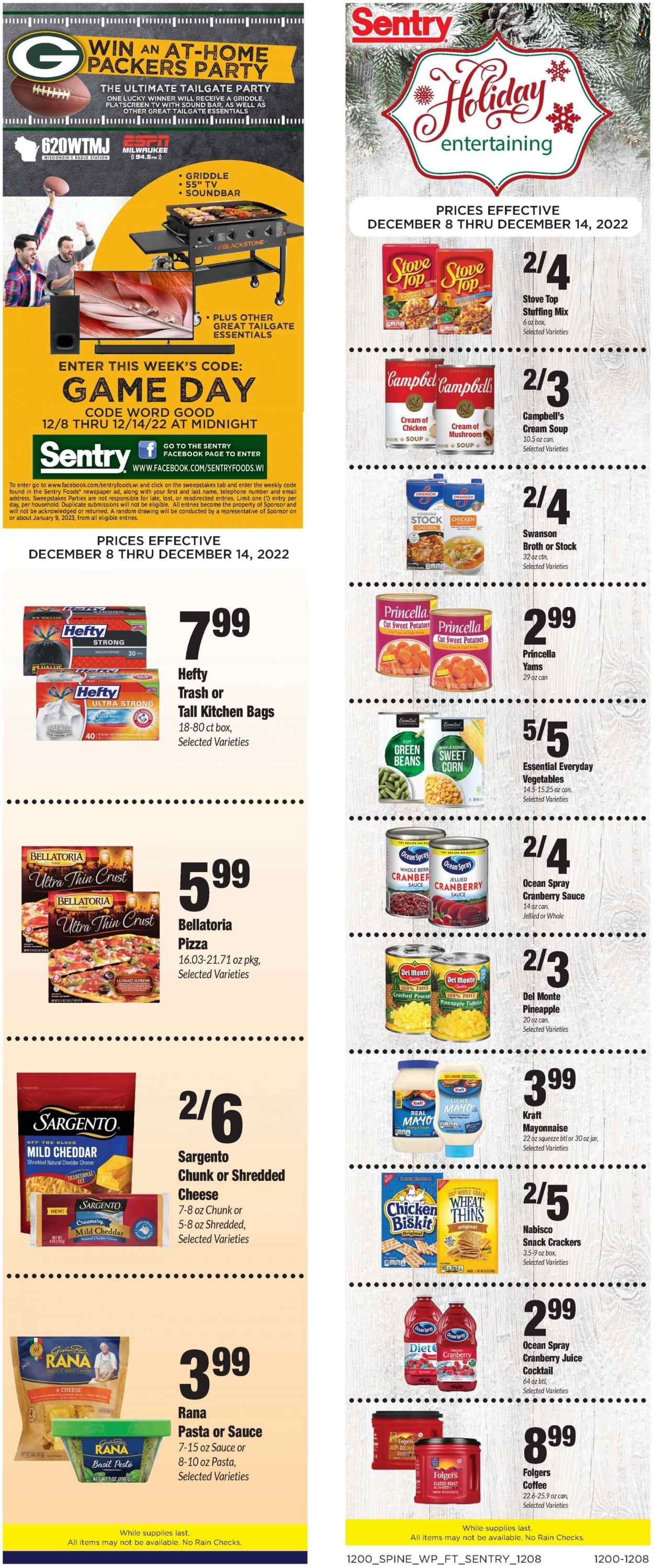 Sentry Foods ad  - 12.08.2022 - 12.14.2022.