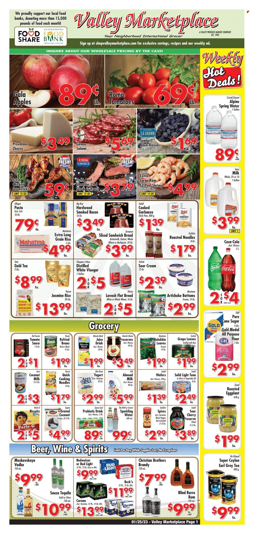 Valley Marketplace ad  - 01.25.2023 - 01.31.2023.