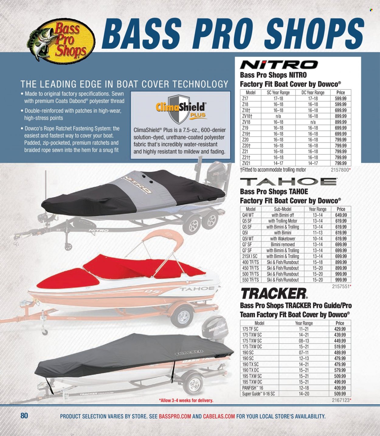 Bass Pro Shops flyer . Page 80.