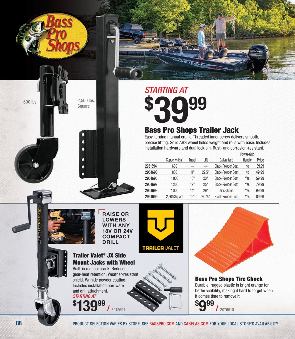 Bass Pro Shops flyer . Page 88.