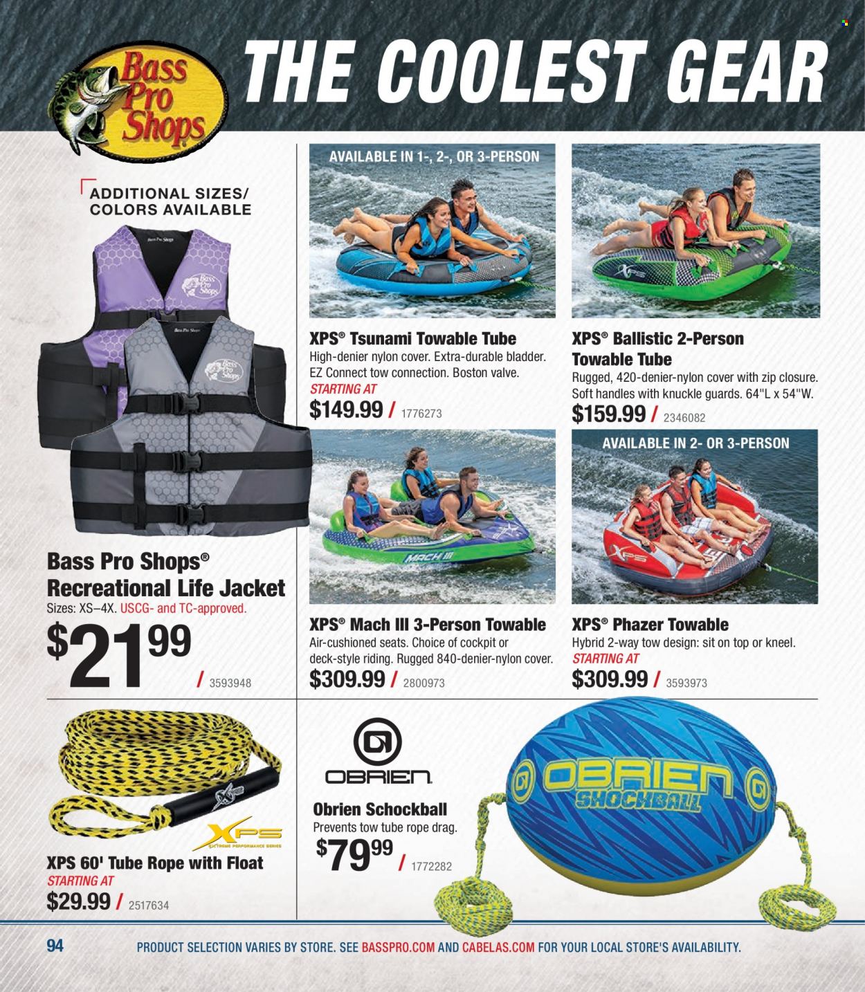 Bass Pro Shops flyer . Page 94.