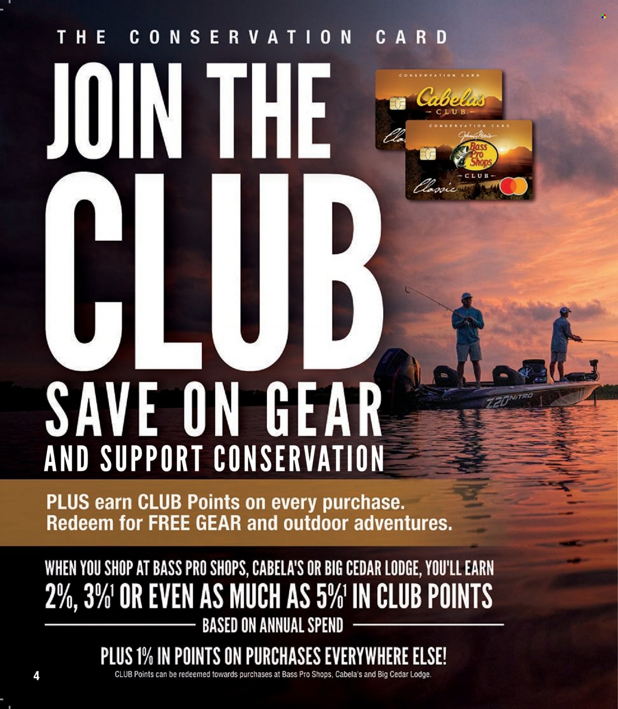 Bass Pro Shops flyer . Page 4.