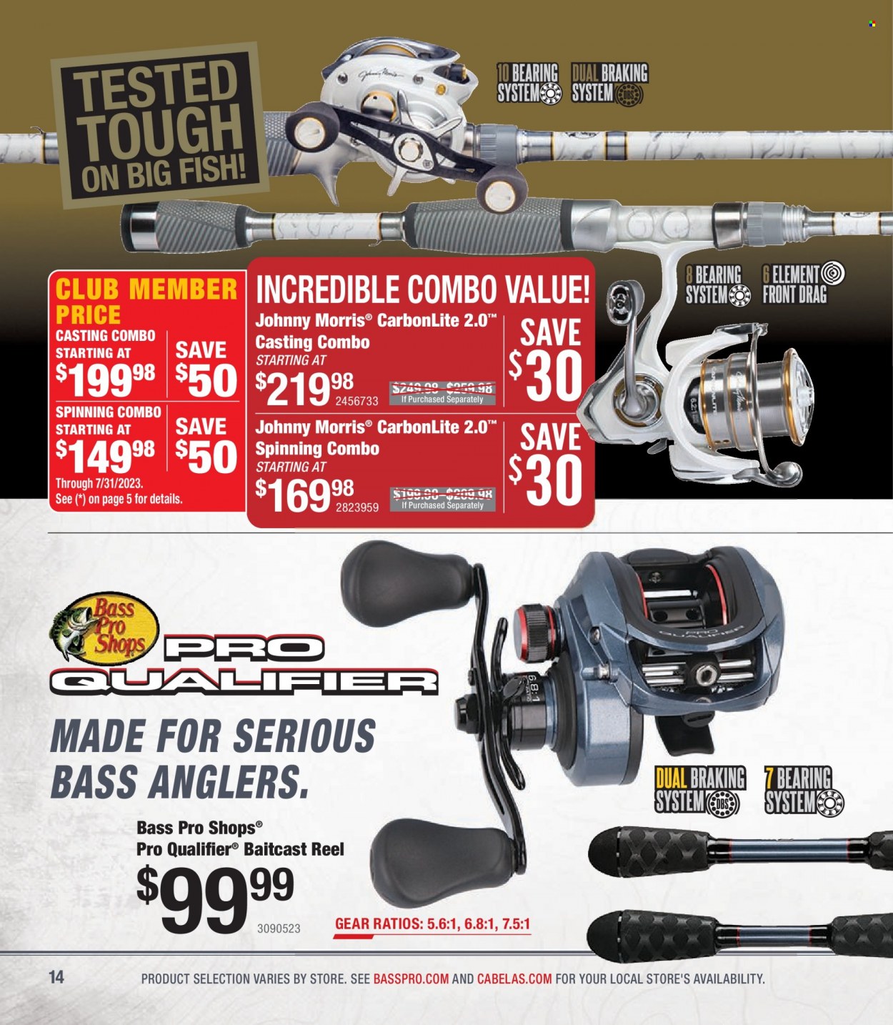 Bass Pro Shops flyer . Page 14.