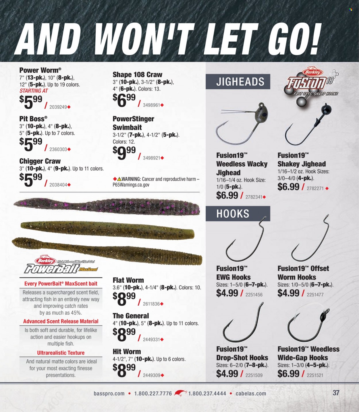 Bass Pro Shops flyer . Page 37.