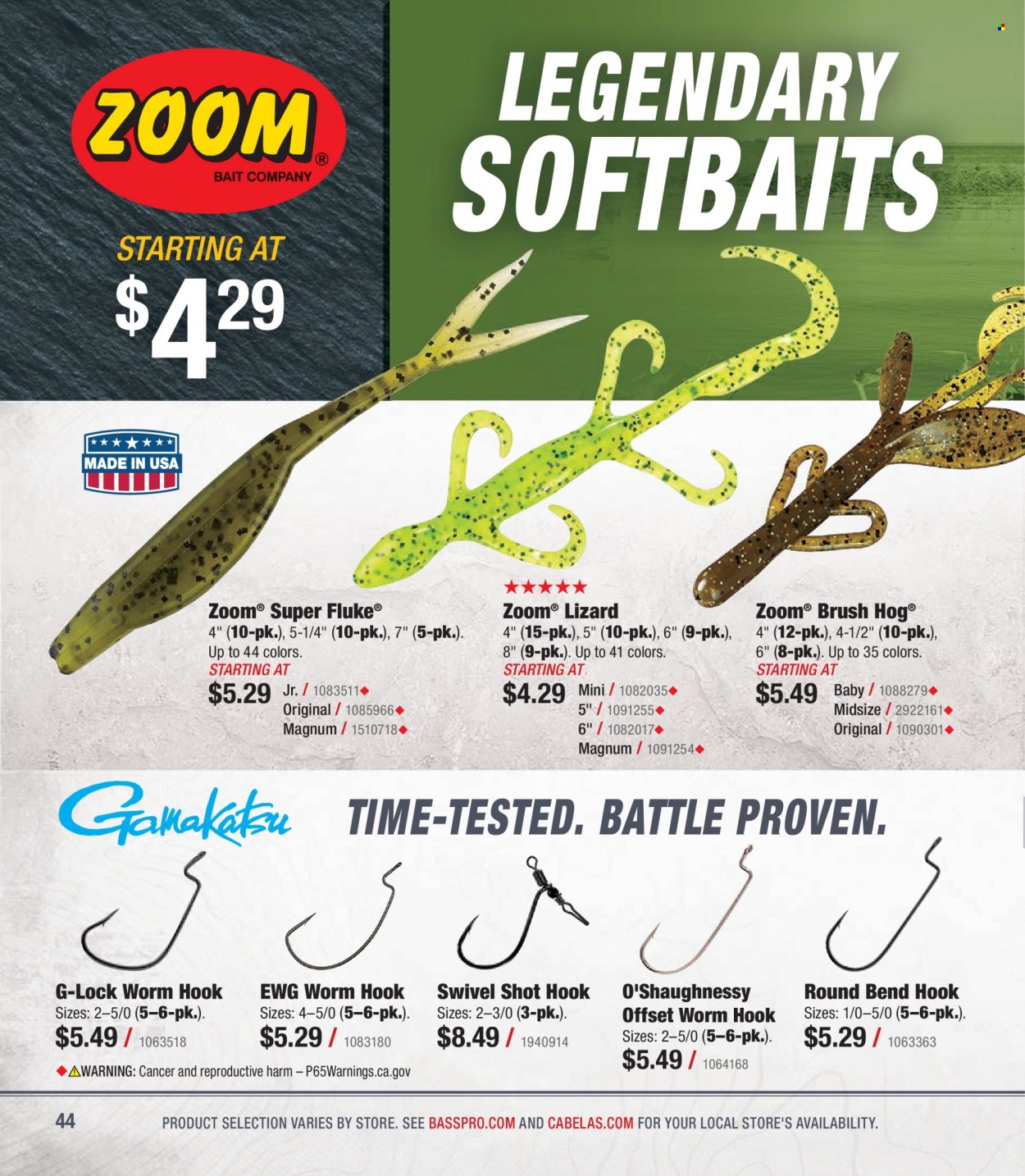 Bass Pro Shops flyer . Page 44.