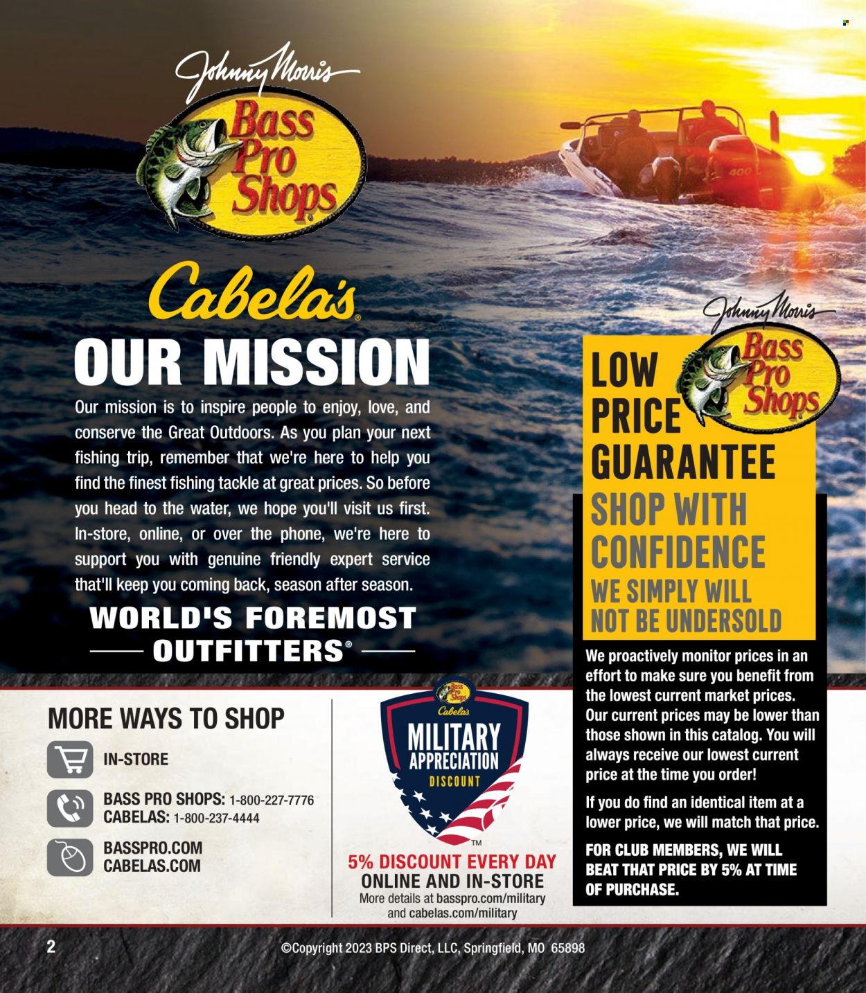 Bass Pro Shops flyer . Page 2.