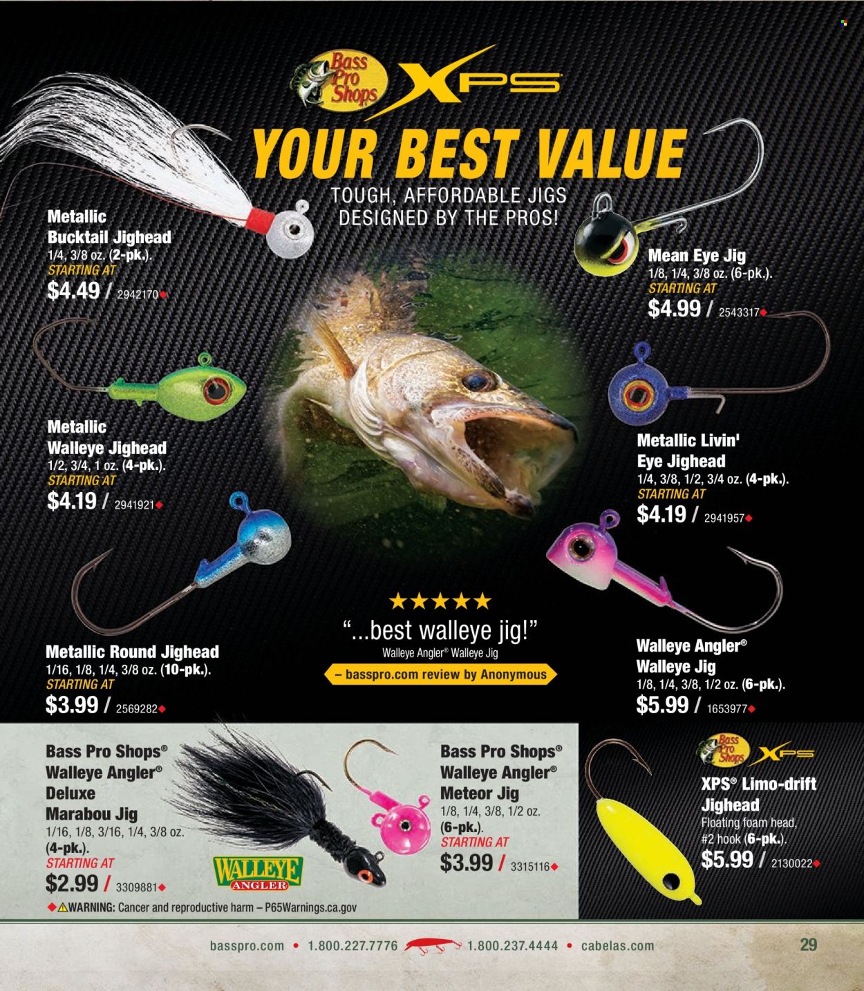 Bass Pro Shops flyer . Page 29.