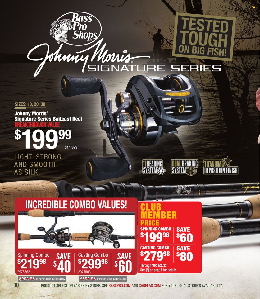 Bass Pro Shops flyer . Page 10.