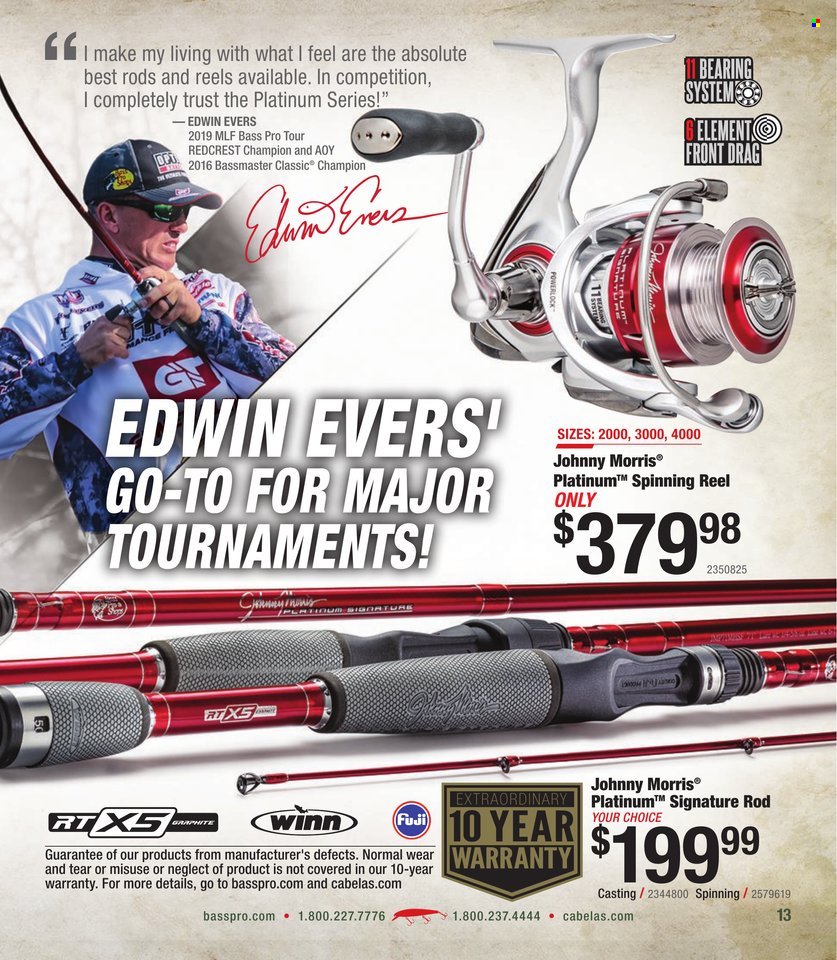 Bass Pro Shops flyer . Page 13.