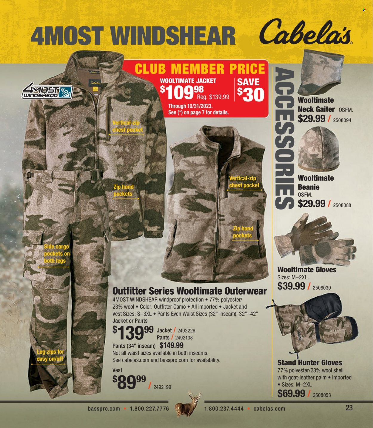 Bass Pro Shops flyer . Page 23.