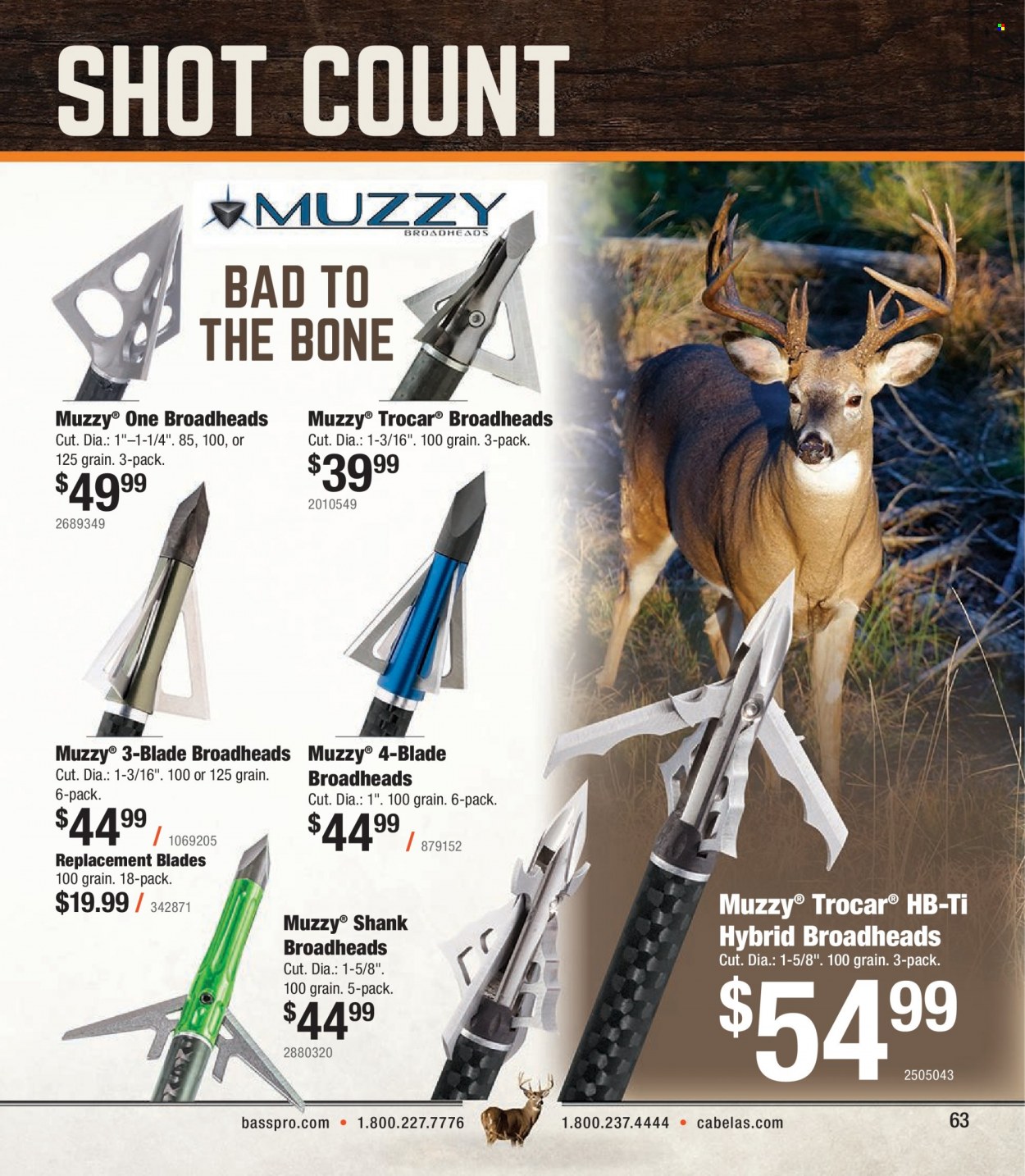Bass Pro Shops flyer . Page 63.