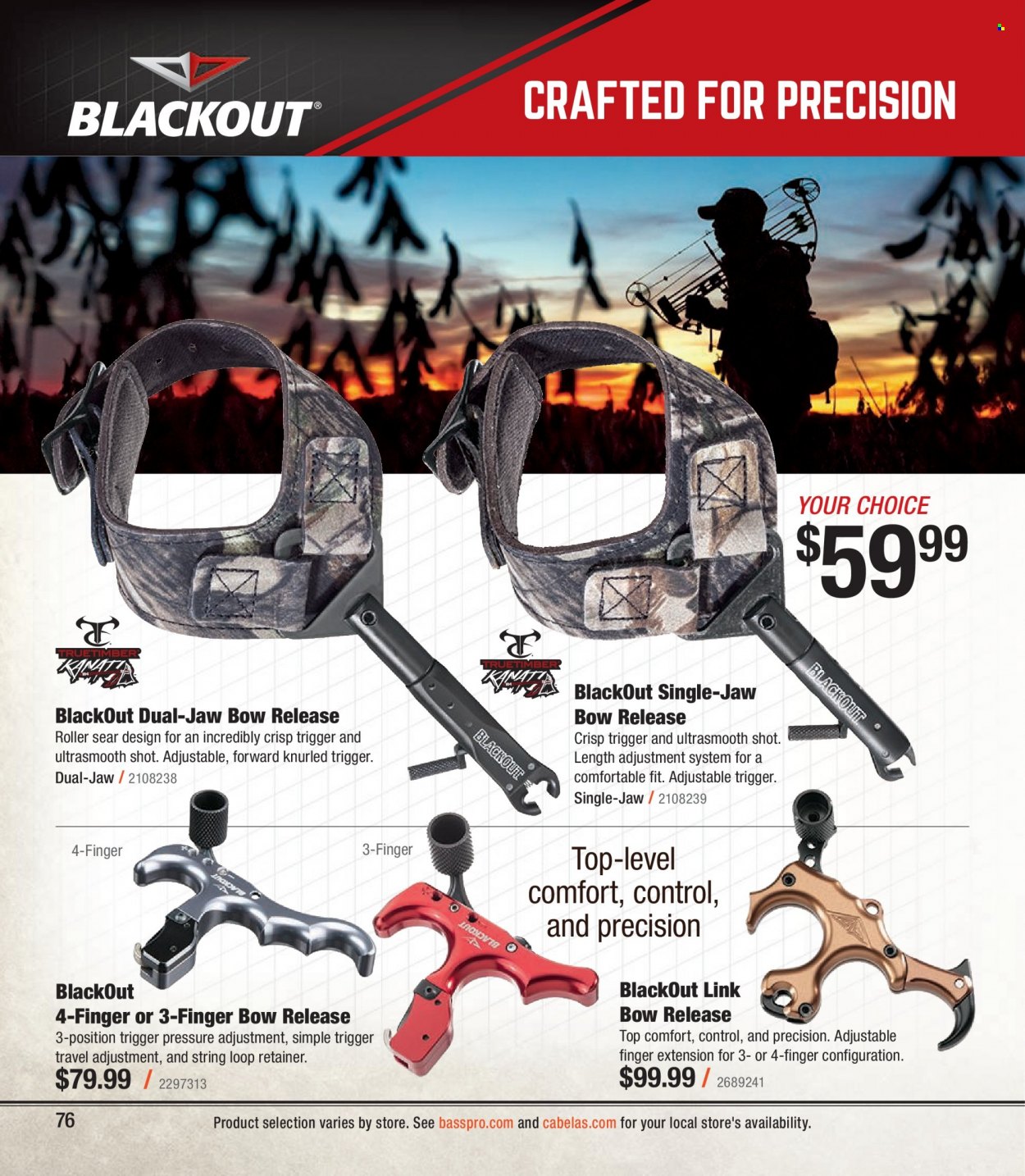 Bass Pro Shops flyer . Page 76.