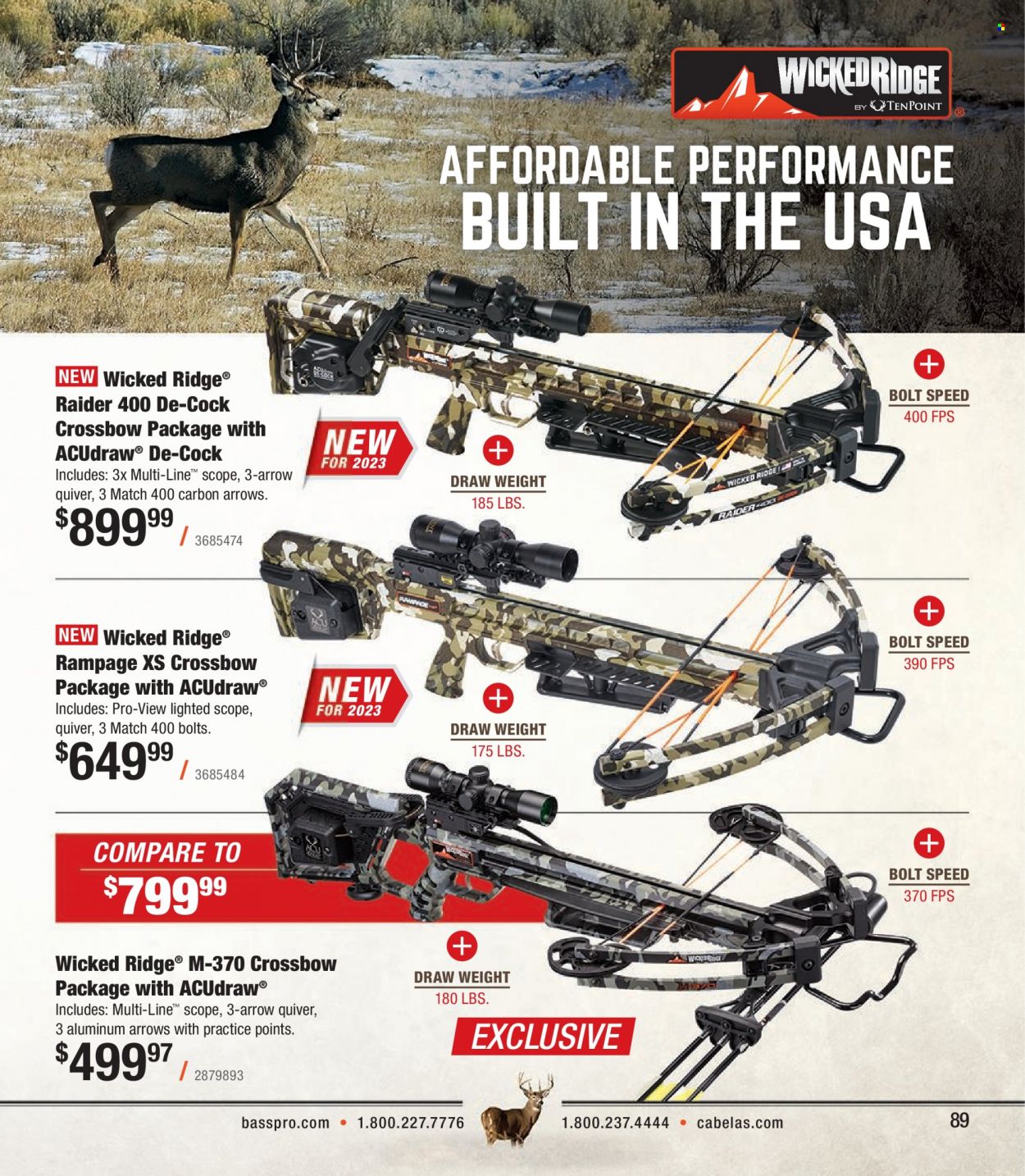 Bass Pro Shops flyer . Page 89.