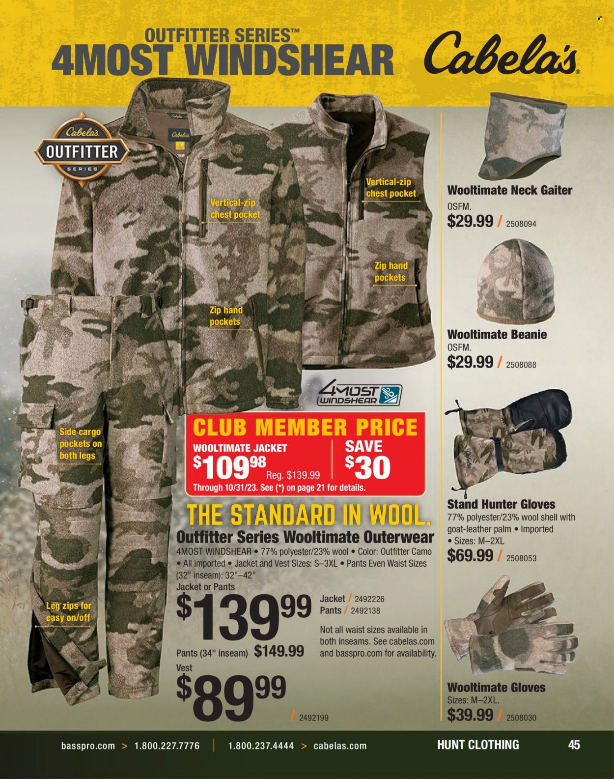 Bass Pro Shops flyer . Page 45.