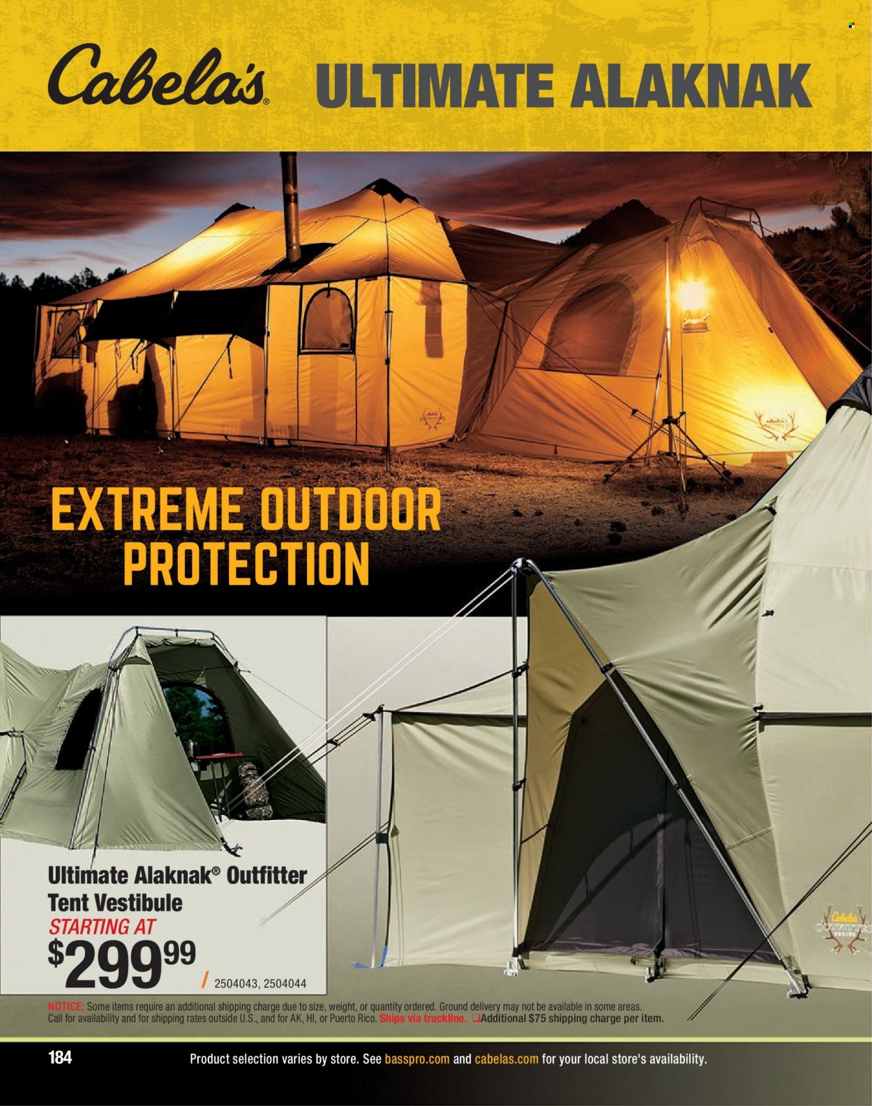 Bass Pro Shops flyer . Page 184.