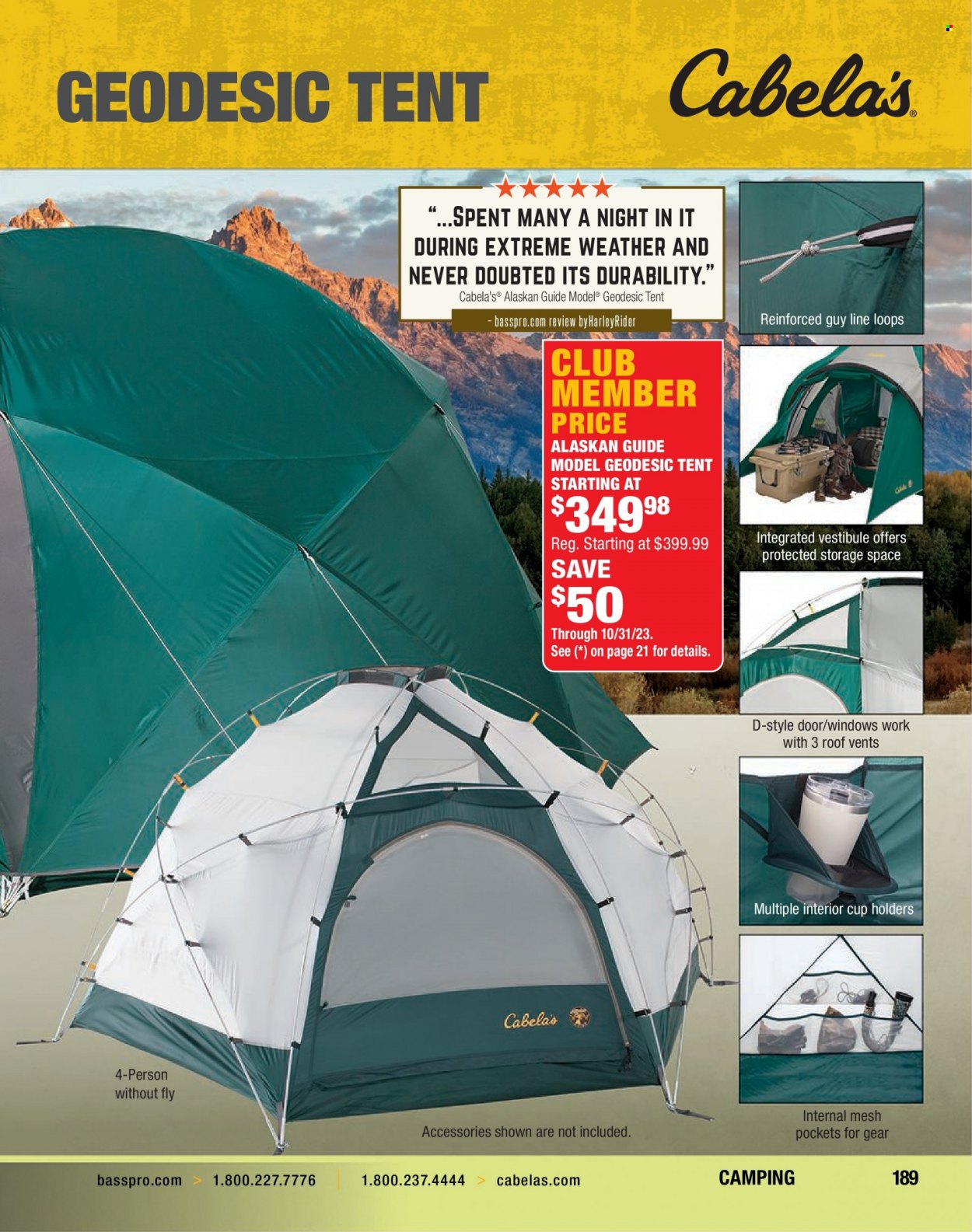 Bass Pro Shops flyer . Page 189.